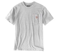 Carhartt T-Shirt Dearborn Relaxed Pocket mit Brusttasche Grau Größe L