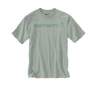 Carhartt - Core Logo S/S - T-Shirt, Gr. XS, türkis (Seabrook)