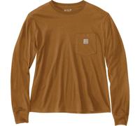 Carhartt Damen Langarmshirt Lightweight L/S Pocket, Farbe:carhartt Brown, Größe:M