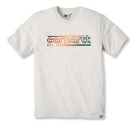 Carhartt T-Shirt S/S Logo-Grafik 106538 – Herren, lockere Passform, kurzärmelig – Hafermilch S