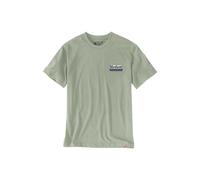 CARHARTT Script S/S Patch T-Shirt Herren / GI7 SAGE /