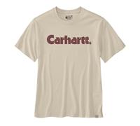 Carhartt Logo Graphic T-Shirt weiß creme braun - S