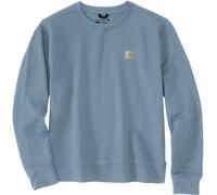 Carhartt Relaxed Fit Midweight French Terry Crewneck Damen Sweatshirt, blau, Größe S