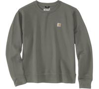 Carhartt Relaxed Fit Midweight French Terry Crewneck Damen Sweatshirt, grün, Größe S