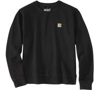 Carhartt Relaxed Fit Midweight French Terry Crewneck Damen Sweatshirt, schwarz, Größe S