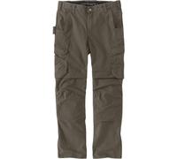 Carhartt Relaxed Fit Straight Steel Rugged Flex Ripstop Double-Front Cargo Hose, asphalt, Größe 42/32