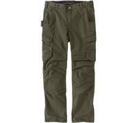 Carhartt Relaxed Fit Straight Steel Rugged Flex Ripstop Double-Front Cargo Hose, oliv, Größe 30/30