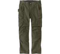 Carhartt Relaxed Fit Straight Steel Rugged Flex Ripstop Double-Front Cargo Hose, oliv, Größe 38/30
