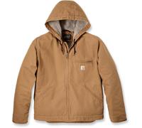 Carhartt Relaxed Fit Washed Duck Sherpa Lined Jacke, braun, Größe L für Männer