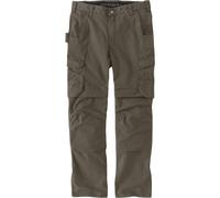 Carhartt Relaxed Fit Straight Steel Rugged Flex Ripstop Double-Front Cargo Hose, asphalt, Größe 32/30