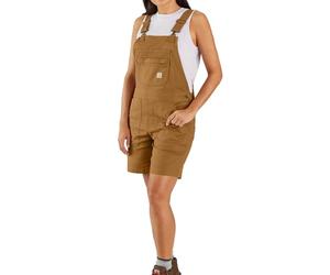 Carhartt Robuste Flex-Shorts für Damen, lockere Passform, aus Segeltuch, Braun (Carhartt Brown), X-Groß