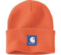 Carhartt Rubber Patch Watch Cap Beanie brite orange (BOG) OS
