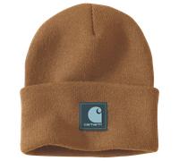 Carhartt - Rubber Patch Watch Cap Beanie - Mütze, Gr. One Size, braun (CarharttBrown/DarkHarborTeal)
