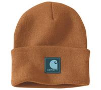 Carhartt - Rubber Patch Watch Cap Beanie - Mütze, Gr. One Size, braun (CarharttBrown/DarkHarborTeal)