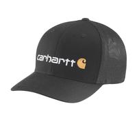 Carhartt Herren Rugged Flex Fitted Canvas Mesh-Back Logo Graphic Cap Baseballkappe, Schwarz, M/L