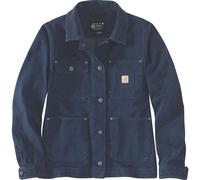 Carhartt Damen Jacke Relaxed Fit Denim Sherpa - Isolierte Denimjacke mit Sherpa - Futter, Basin, L