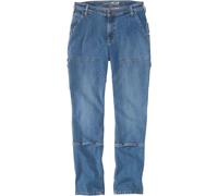 Carhartt Damen Jeans Double Front Straight, Farbe: linden, W6,Regular