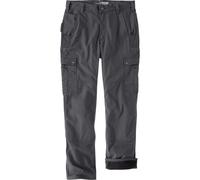 Carhartt Rugged Flex Relaxed Fit Ripstop Cargo Fleece-lined Work Trousers shadow (029) W33 L30