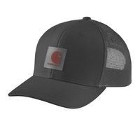 Carhartt Herren Rugged Flex Twill Mesh Back Logo Patch Cap, Schwarz, Einheitsgröße