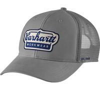 Carhartt Herren 106738 Rugged Flex™ Twill Mesh Back Script Patch Cap, Stahl, Einheitsgröße