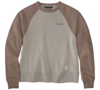Carhartt Sawyer Crewneck Damen Sweatshirt, grau/braun, Größe XL