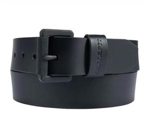 Carhartt Schnallengürtel aus Zaumzeugleder mit Rollschnalle schwarz Größe: W36