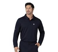 Carhartt Schweres Langarm-Poloshirt für Herren, Dunkles Marineblau, XX-Large