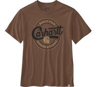 Carhartt T-Shirt Script Graphic – Herren, locker & leicht, kurzärmelig – Red Duck Heather S