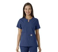 Carhartt Scrubs C12413 Force® Essentials Damen Modern Fit Notch Neck, Marineblau, Klein