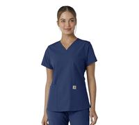 Carhartt Scrubs Damen Force Essentials Modern Fit V-Ausschnitt Top C12313, Marineblau, Mittel