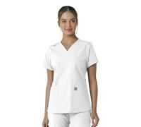 Carhartt Scrubs Damen Force Essentials Modern Fit V-Ausschnitt Top C12313, Weiss/opulenter Garten, XX-Large
