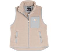 Carhartt Sherpa Damen Fleece Weste, beige/grau, Größe M