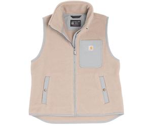 Carhartt Sherpa Damen Fleece Weste, beige/grau, Größe S