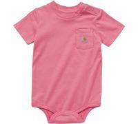 Carhartt Short-Sleeve Bodysuit Pocket T-Shirt Onesie Einteiler Kurzarm mit Tasche Unisex-Kinder, Rosa Limonade, 86