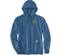 Carhartt Signature Logo Hoodie Relaxed Fit, blau, Größe S für Männer