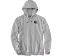 Carhartt Signature Logo Hoodie Relaxed Fit, grau, Größe XL für Männer