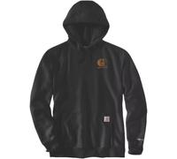 Carhartt Signature Logo Hoodie Relaxed Fit, schwarz, Größe M für Männer