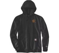 Carhartt Signature Logo Hoodie Relaxed Fit, schwarz, Größe XL für Männer