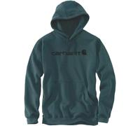 Carhartt - Signature Logo Sweatshirt - Hoodie, Gr. L, blau (Greenstone)