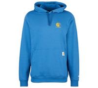 Carhartt Signature Logo Hoodie Relaxed Fit, blau, Größe 2XL für Männer