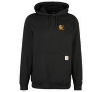 Carhartt Signature Logo Hoodie Relaxed Fit, schwarz, Größe 2XL für Männer