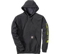 Carhartt SLEEVE LOGO HOODED SWEATSHIRT | Carbon Heather | XL