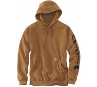 Carhartt SLEEVE LOGO HOODED SWEATSHIRT | Carhartt Brown | XL