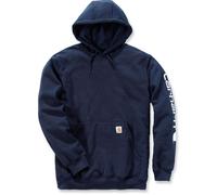 Carhartt MIDWEIGHT SLEEVE LOGO HOODED SWEATSHIRT NEW NAVY L