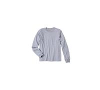 Carhartt T-Shirt SLEEVE LOGO L/S EK231 – Herren, schweres Langarmshirt, grau meliert, S