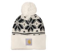 Carhartt Knit Pom Jacquard Beanie 106647 - - Farbe oat milk
