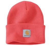 Carhartt Strickmütze mit Krempe für Herren, Coral Glow, Einheitsgröße