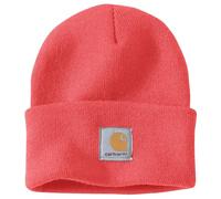 Carhartt Strickmütze mit Krempe für Herren, Coral Glow, Einheitsgröße