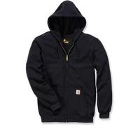 Carhartt Sweatshirt Midweight Hooded Zip Front Sweatshirt Black-L