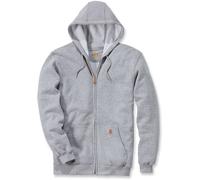 Carhartt Sweatshirt Midweight Hooded Zip Front Sweatshirt Heather Grey-XL